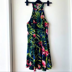 Tropical Hollister skater dress